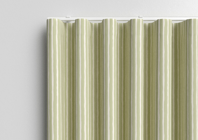 Vintage Stripe, Sage - Made to Measure Curtains - Image 13